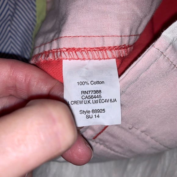 J. Crew Women’s Orange/Coral Chino Shorts 2 - Picture 4 of 6
